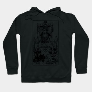 The Chariot Tarot in black Hoodie